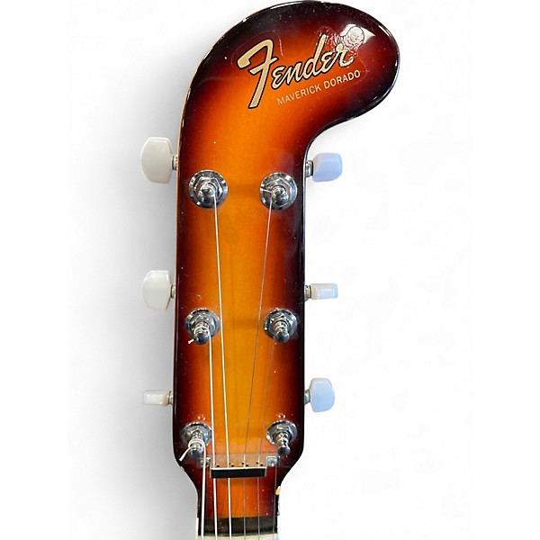 Used Fender Maverick Dorado 3 Tone Sunburst Solid Body Electric Guitar