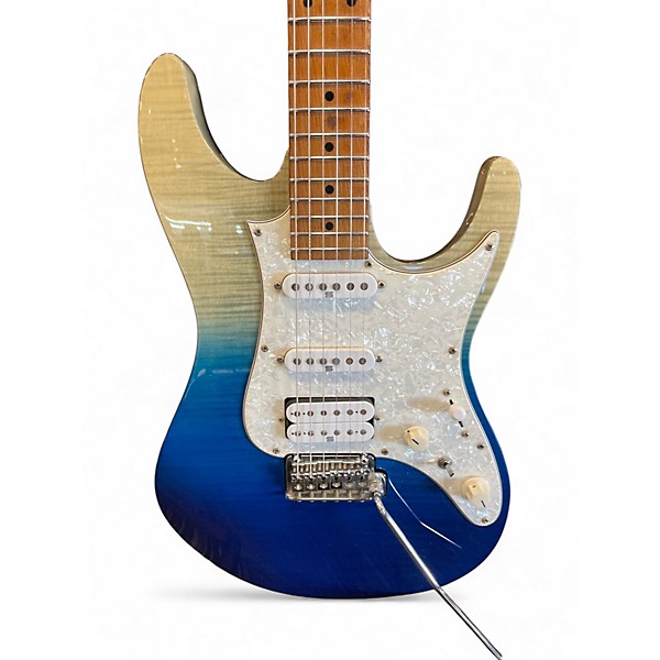 Used Ibanez 1P-01 Blue to grey fade Solid Body Electric Guitar