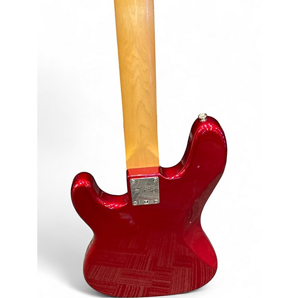 Used Squier Affinity Precision Bass Metallic Red Electric Bass Guitar