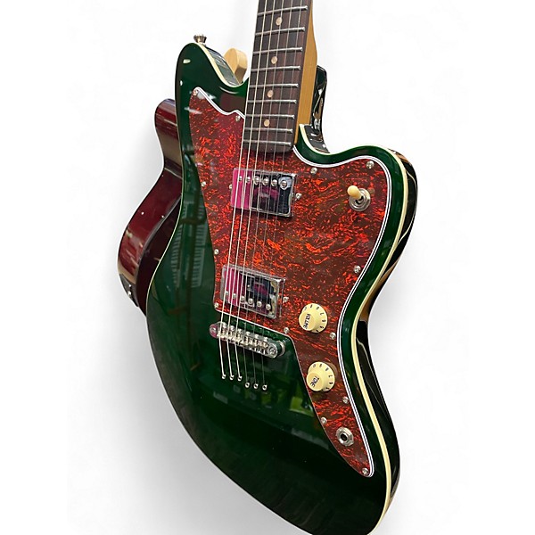 Used Jet  JJ350 GR HH Green Solid Body Electric Guitar