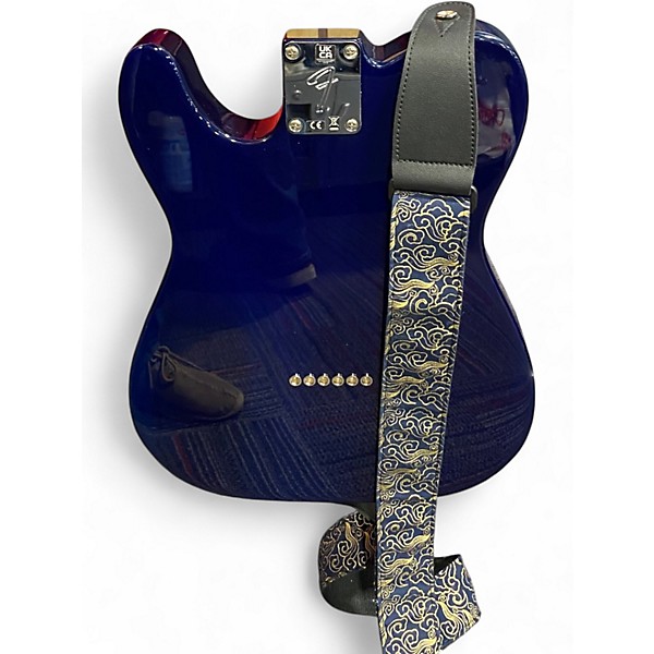 Used Fender Limited Edition Player Telecaster Plus Blue Burst Solid Body Electric Guitar