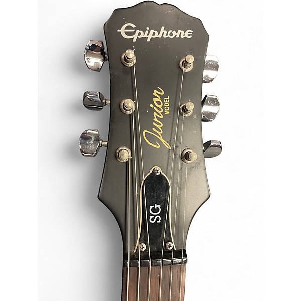 Used Epiphone SG Junior Black Solid Body Electric Guitar