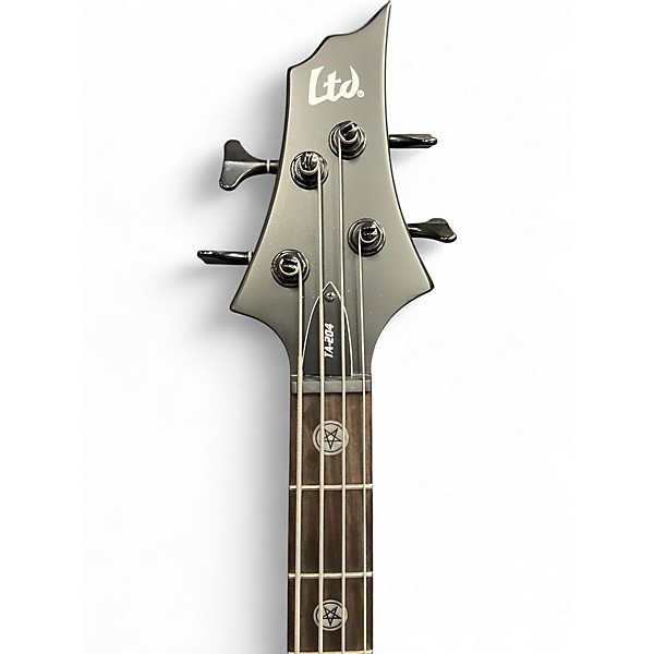 Used ESP LTD TA204 Tom Araya Signature Satin Black Electric Bass Guitar