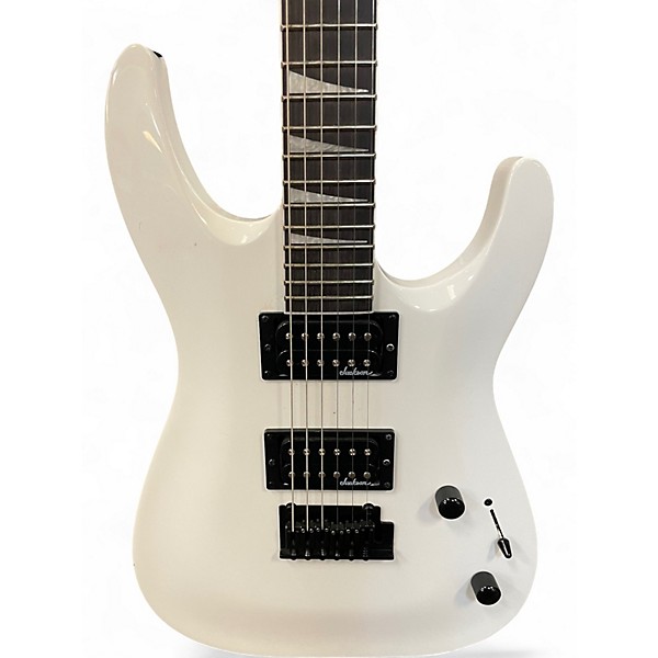 Used Jackson JS22 Dinky Alpine White Solid Body Electric Guitar