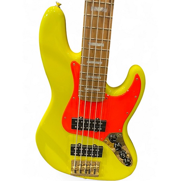 Used Fender JAZZ BASS MONONEON SIGNATURE Fluorescent Yellow Electric Bass Guitar