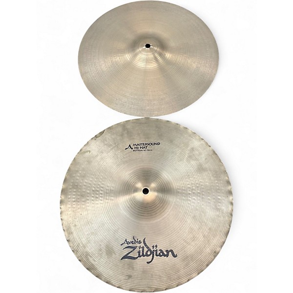 Used Zildjian 14in A Mastersound Hi Hat Pair Cymbal