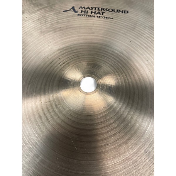 Used Zildjian 14in A Mastersound Hi Hat Pair Cymbal