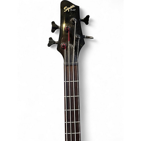 Used Squier Affinity PJ Bass Black Electric Bass Guitar