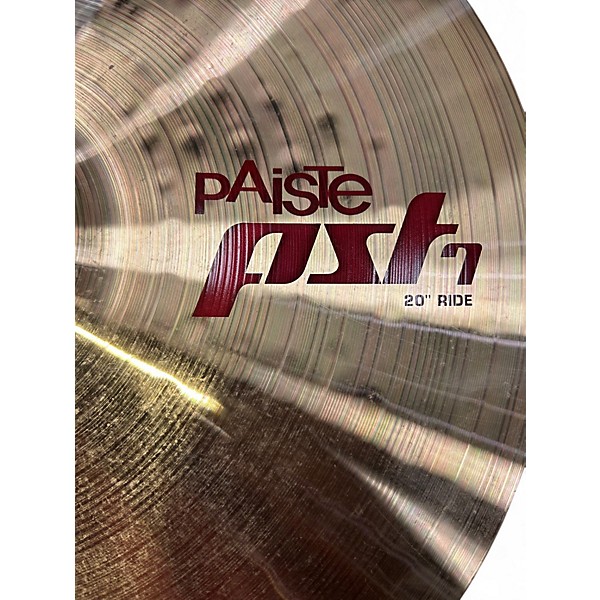 Used Paiste 20in PST7 Ride Cymbal