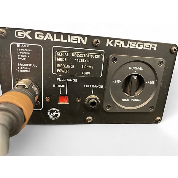 Used Gallien-Krueger 115SBX II Bass Cabinet