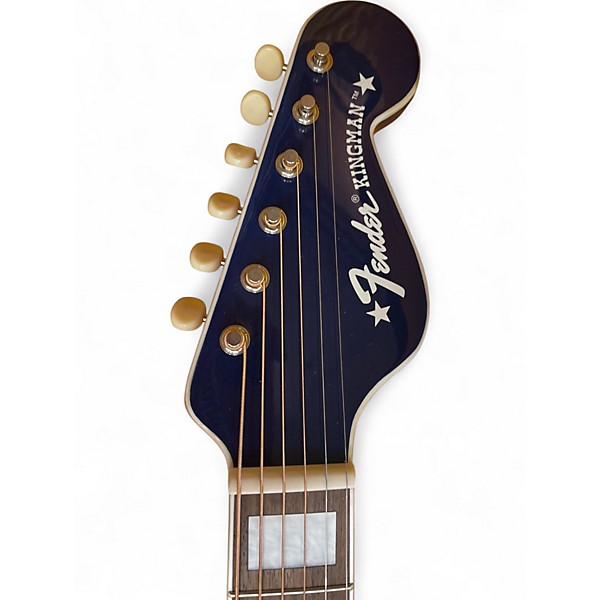 Used Fender Buck Owens Signature Kingman Red White and Blue Acoustic Electric Guitar