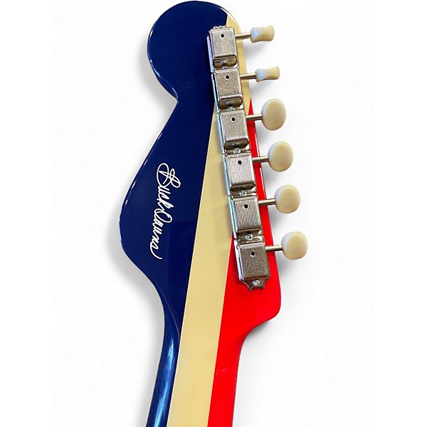 Used Fender Buck Owens Signature Kingman Red White and Blue Acoustic Electric Guitar