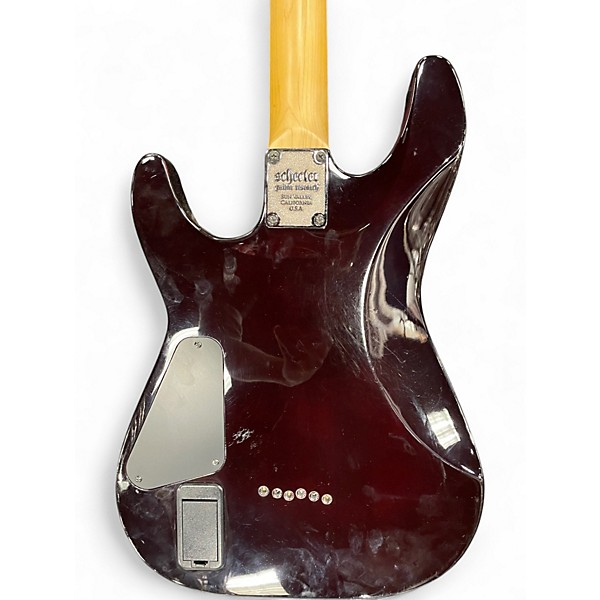 Used Schecter Guitar Research Demon 6 Crimson Red Trans Solid Body Electric Guitar