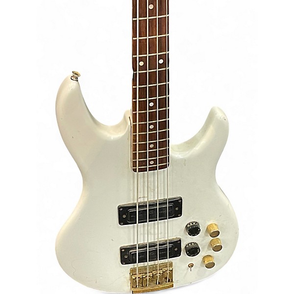 Used Peavey DYNA BASS Antique White Electric Bass Guitar