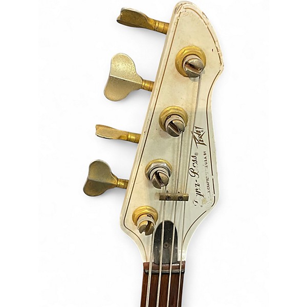 Used Peavey DYNA BASS Antique White Electric Bass Guitar