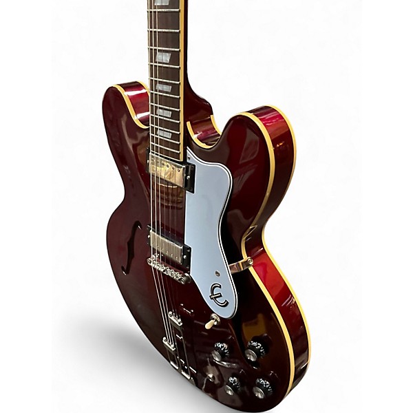 Used Epiphone RIVIERA Burgundy Solid Body Electric Guitar