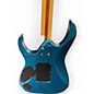 Used 1996 Ibanez RG517 Blue Sparkle Solid Body Electric Guitar
