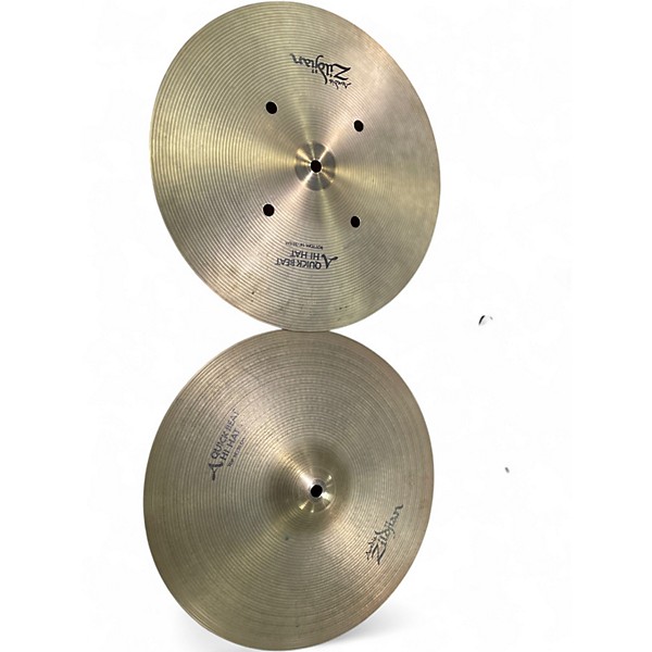 Used Zildjian 14in Quick Beat Hi Hat Pair Cymbal