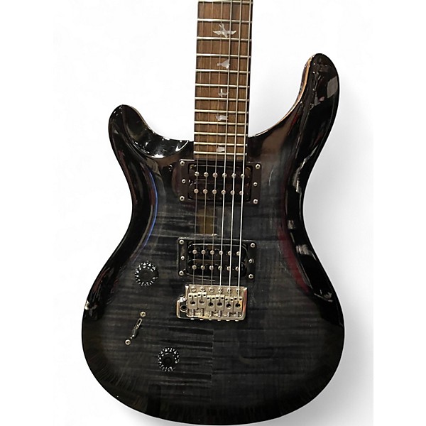 Used PRS CM25 SE Custom 24 Left Handed Trans Black Electric Guitar