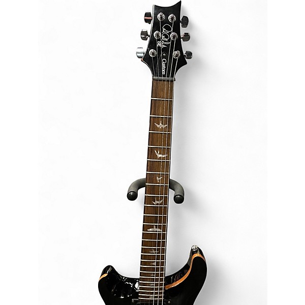 Used PRS CM25 SE Custom 24 Left Handed Trans Black Electric Guitar