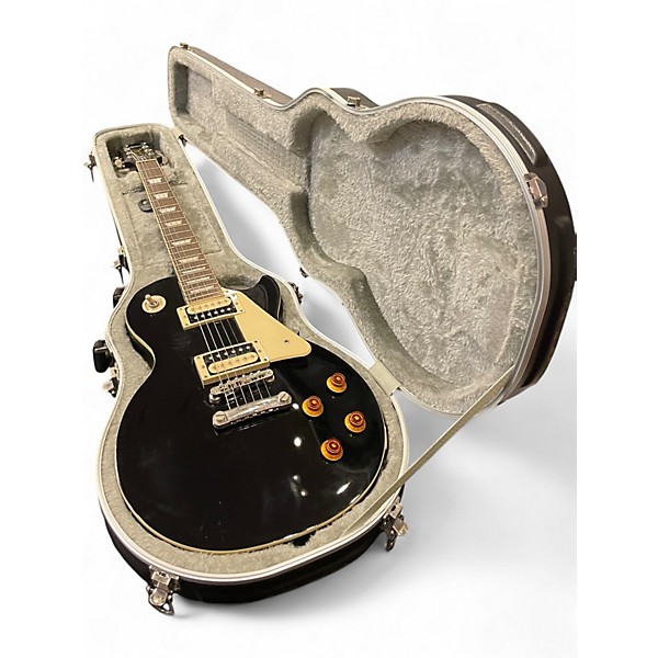 Used Epiphone Les Paul Traditional Pro Ebony Solid Body Electric Guitar