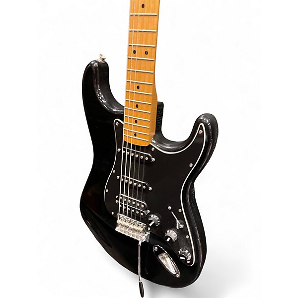 Used Fender Standard Stratocaster HSS Black Solid Body Electric Guitar