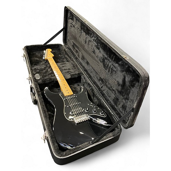 Used Fender Standard Stratocaster HSS Black Solid Body Electric Guitar