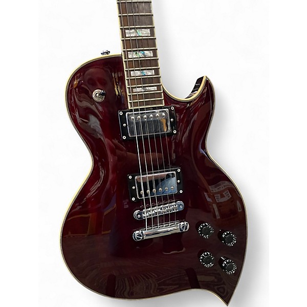 Used D'Angelico Teardrop Wine Solid Body Electric Guitar