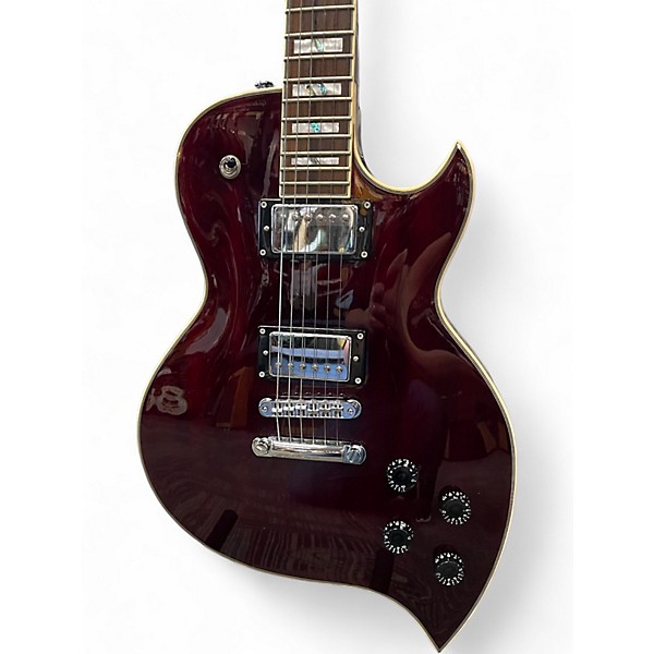 Used D'Angelico Teardrop Wine Solid Body Electric Guitar