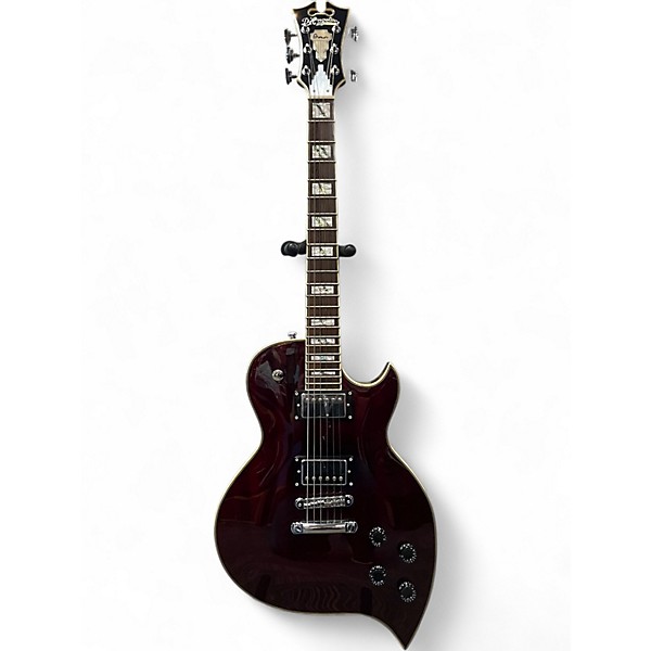Used D'Angelico Teardrop Wine Solid Body Electric Guitar