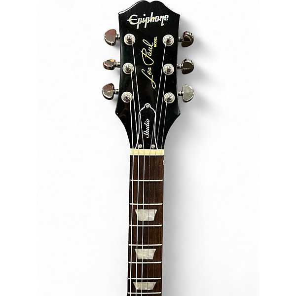 Used Epiphone Les Paul Studio Ebony Solid Body Electric Guitar