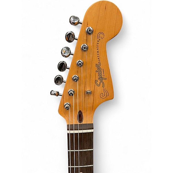 Used Squier J Mascis Jazzmaster Vintage White Solid Body Electric Guitar