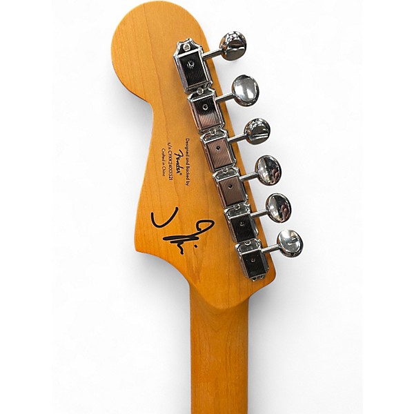 Used Squier J Mascis Jazzmaster Vintage White Solid Body Electric Guitar