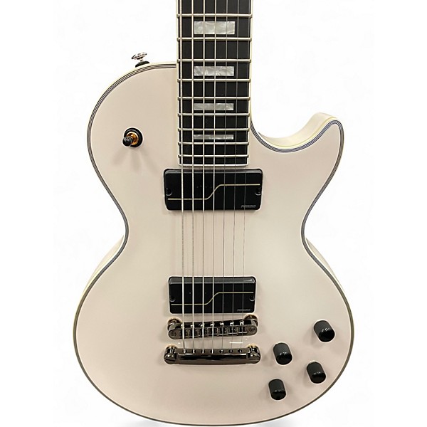 Used Epiphone Matt Heafy Les Paul Custom 7 Alpine White Solid Body Electric Guitar