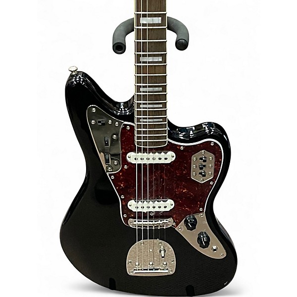 Used Squier Classic Vibe '70s Jaguar Black Solid Body Electric Guitar