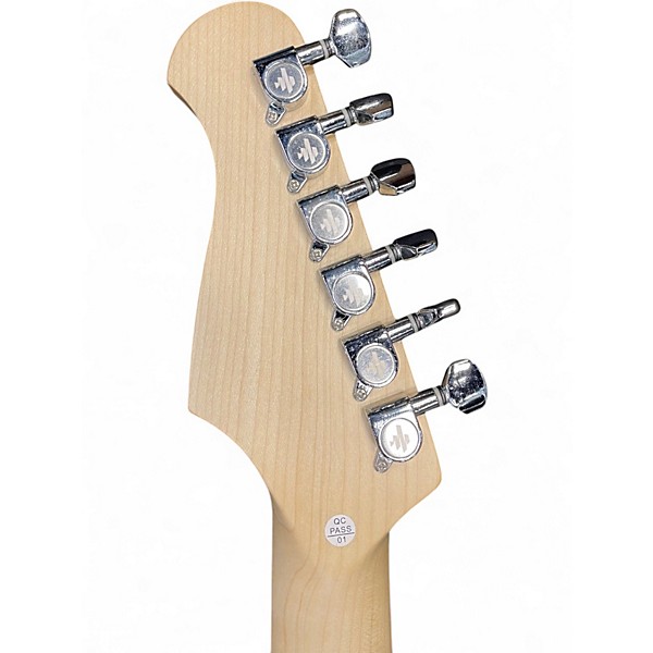 Used Donner DST100B Standard Series Stratocaster Black Solid Body Electric Guitar