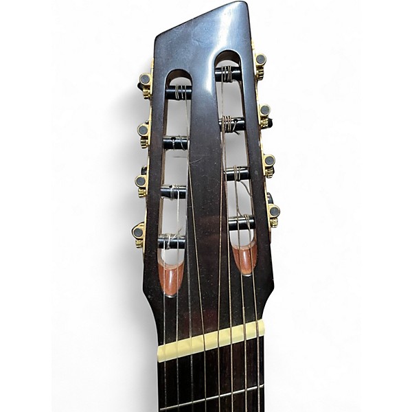 Used Agile Renaissance 82527 Classical 8-String Nylon Fan Fret Left Natural Acoustic Electric Guitar