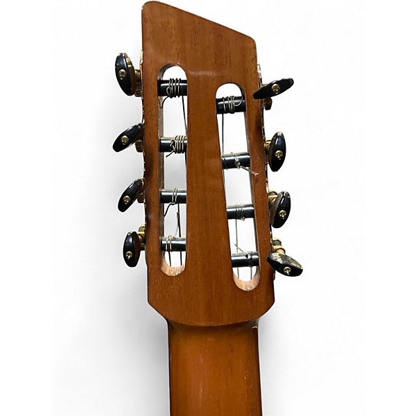 Used Agile Renaissance 82527 Classical 8-String Nylon Fan Fret Left Natural Acoustic Electric Guitar