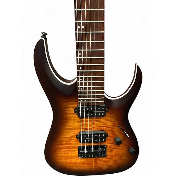 Used Ibanez RGA742FM Sunburst Solid Body Electric Guitar