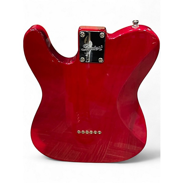 Used Squier AFFINITY TELECASTER FMT SH TRANSPARENT CRIMSON Solid Body Electric Guitar