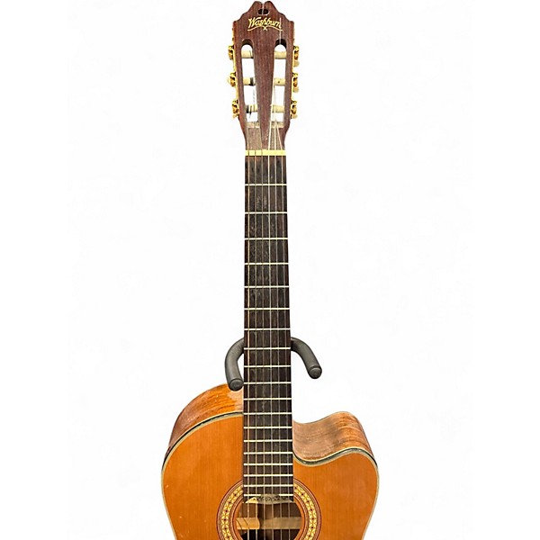 Used Washburn C64CE Vintage Natural Classical Acoustic Electric Guitar