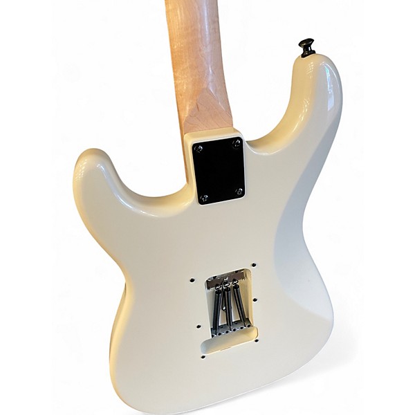 Used Squier Stratocaster HS white Solid Body Electric Guitar