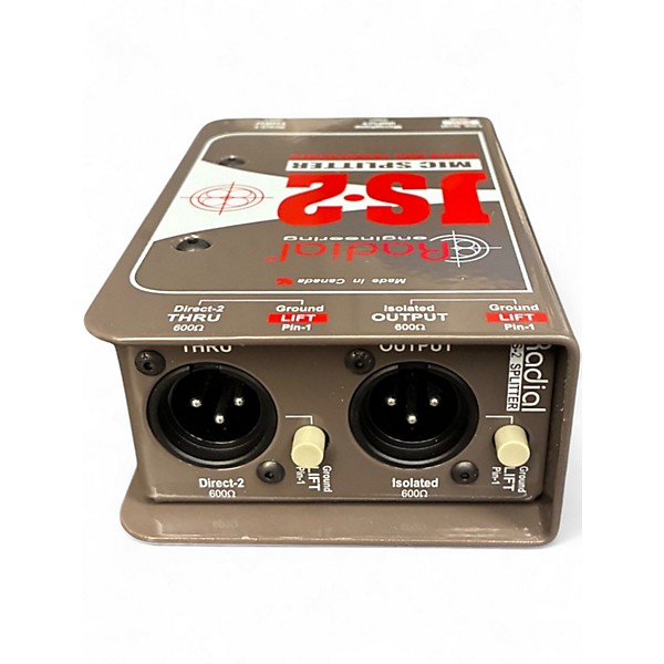 Used Radial Engineering JS2 Passive Microphone Splitter Direct Box