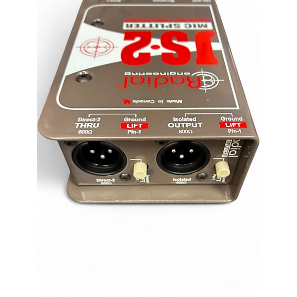 Used Radial Engineering JS2 Passive Microphone Splitter Direct Box