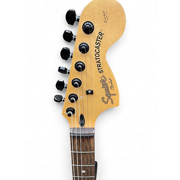 Used Squier Standard Stratocaster White Solid Body Electric Guitar