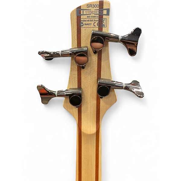 Used Ibanez SR300 Metallic Orange Electric Bass Guitar