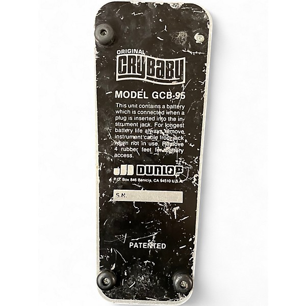 Used Dunlop GCB95W Original Crybaby Wah Effect Pedal