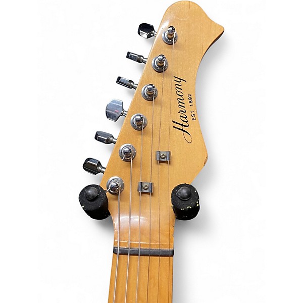 Used Harmony H-80T 3 Tone Sunburst Solid Body Electric Guitar