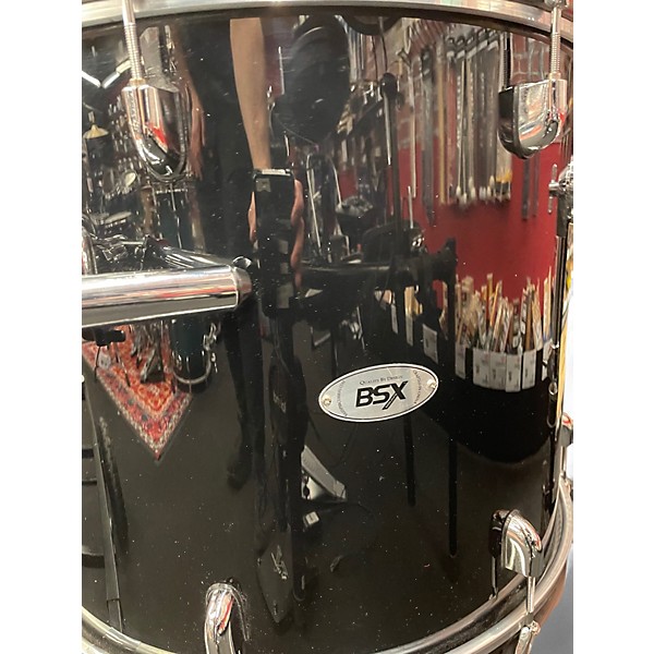 Used Bsx 5 Piece Drum Kit Black Drum Kit