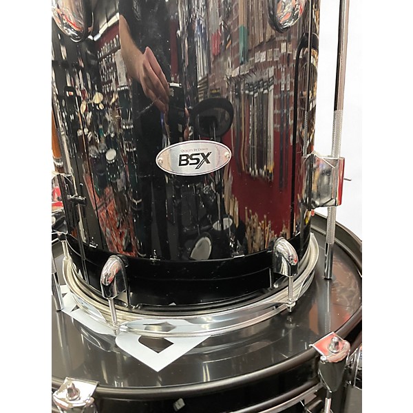 Used Bsx 5 Piece Drum Kit Black Drum Kit